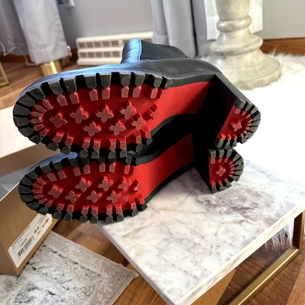 Authentic Christian Louboutin Marchacroche 70 Calf Boots - Picture 5 of 7